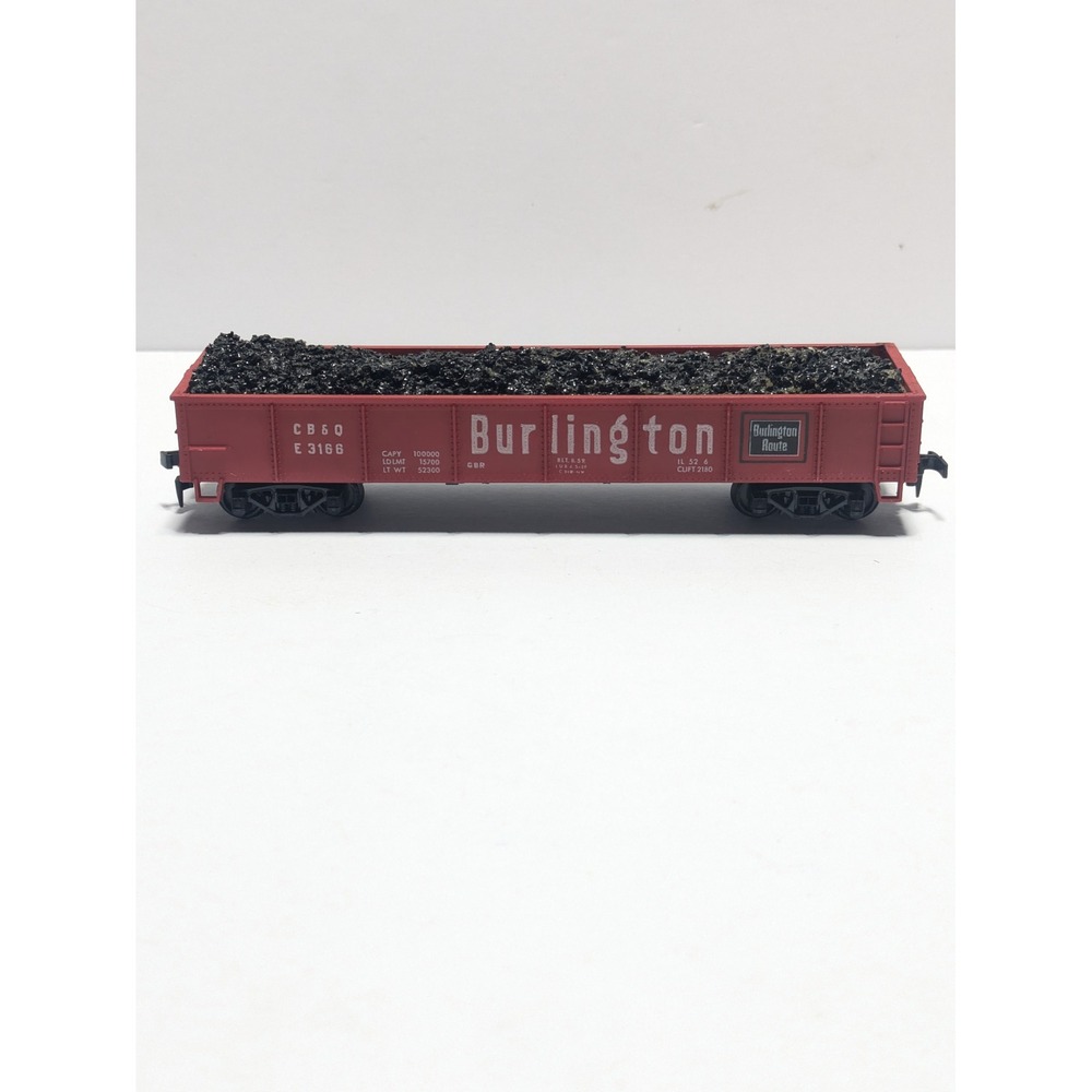 Roco Burlington Route Gondola Coal Car CB&Q E 3166 Red HO Scale Model Train